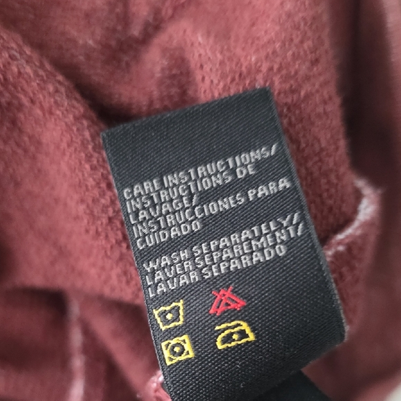 Hudson Jeans Men's Maroon Zip-Up Sweater - Picture 10 of 12